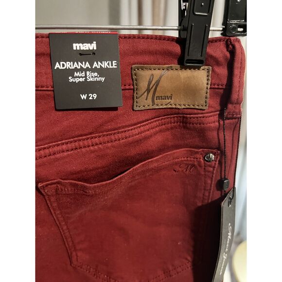 NWT Mavi Adriana Ankle Super Skinny in Spiced Apple Twill size 29 - Picture 10 of 12